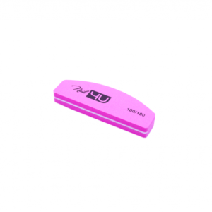 NAIL4U - Mini polerka Candy pink 100/180 łódka (komplet 20 sztuk)