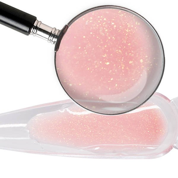 EM Nail - Modelująca baza hybrydowa UV/LED Power Base Gold Rose 15ml - Image 2