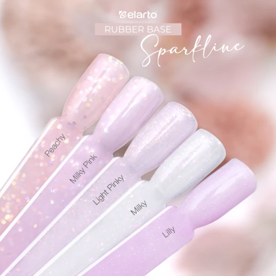 ELARTO - Baza hybrydowa Rubber Base Sparkline Lilly 7ml - Image 3