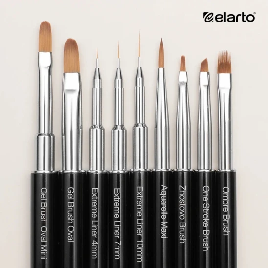 ELARTO - Pędzel do zdobień z metalową rączką Extreme Liner 4mm - Image 3