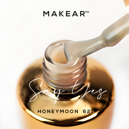 MAKEAR - SAY YES - Lakier Hybrydowy ,,honeymoon'' 621 TERMIN DO MARCA ! - Image 2