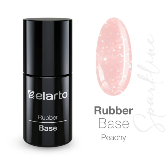 ELARTO - Baza hybrydowa Rubber Base Sparkline Peachy 15ml