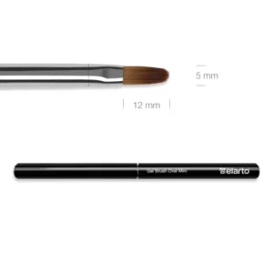 ELARTO - Pędzel do żelu z metalową rączką Gel Brush Oval Mini