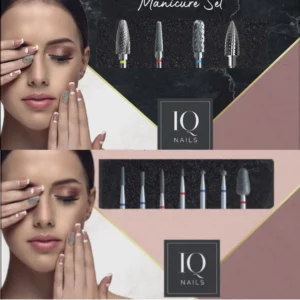 IQ NAILS - Zestaw frezów do usuwania skórek i stylizacji- hybryda, żel, akryl- Niezbędnik Stylistki 2