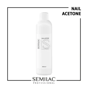 SEMILAC - Zmywacz do lakieru hybrydowego (aceton) Semilac Professional Acetone 1000ml