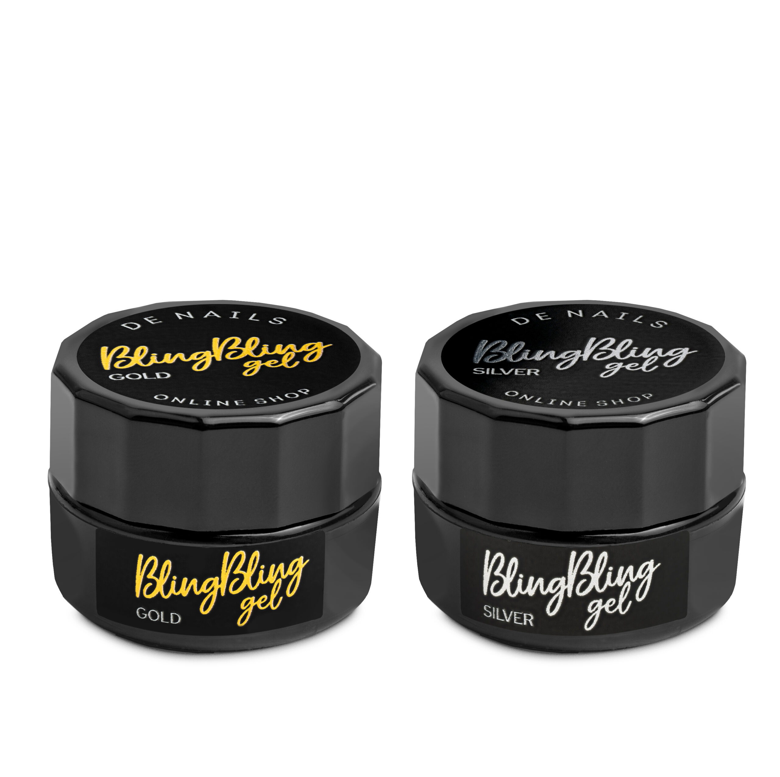 DE NAILS - Bling Bling Gel Gold 6g - Image 4
