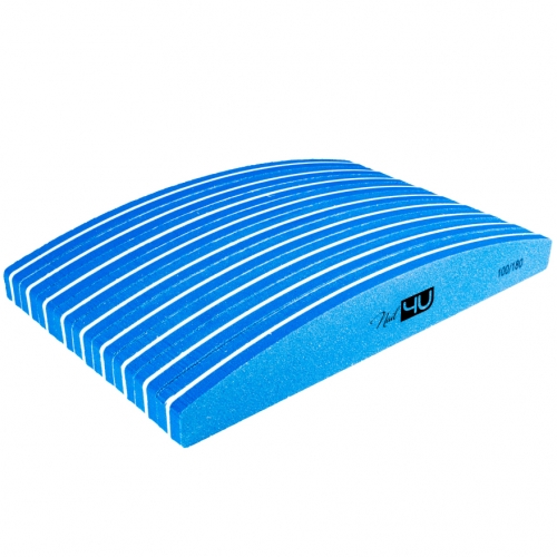 NAIL4U - Blok Polerski Polerka Łódka Blue 100/180 - 10 szt