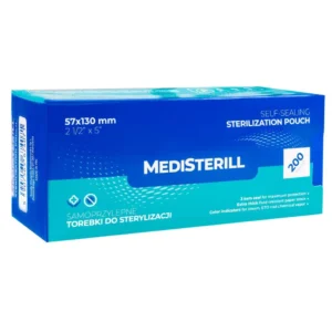CLAVIER - Torebki do sterylizacji narzędzi w autoklawie MediSterill 5,7 x 13 cm 200 szt