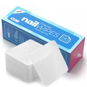 CLAVIER - Perforowane waciki do paznokci, bezpyłowe Clavier Nail Wipes – 325 szt., manicure