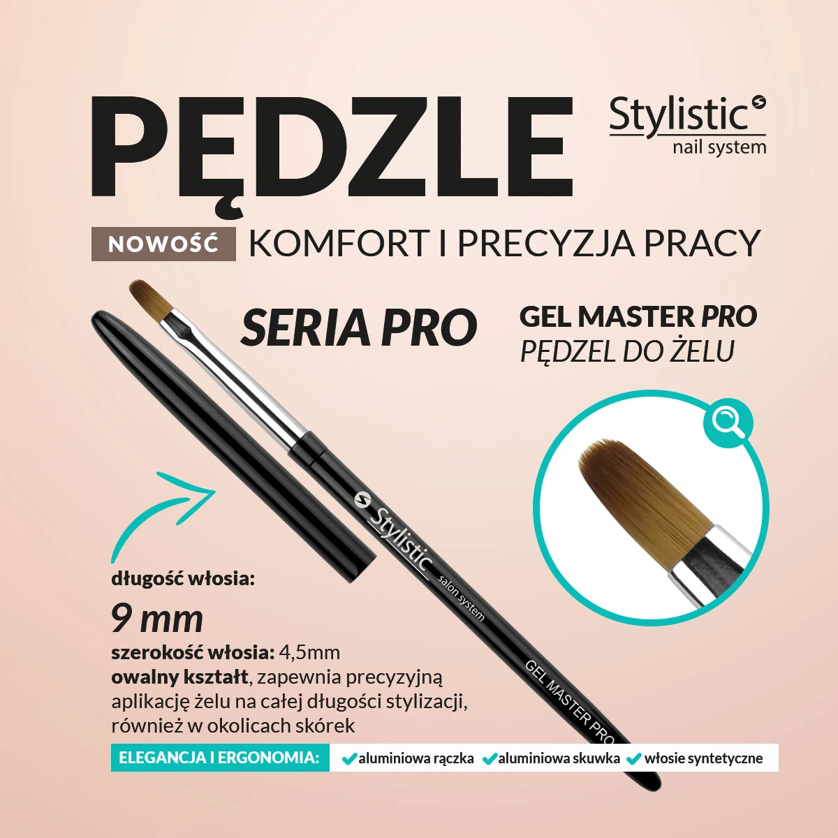 CLARESA - Pędzel Gel Master Pro - Image 3
