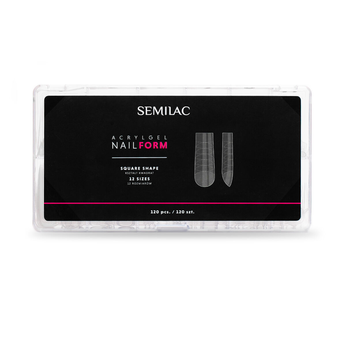 SEMILAC - Acrylgel nail form Square 120szt.