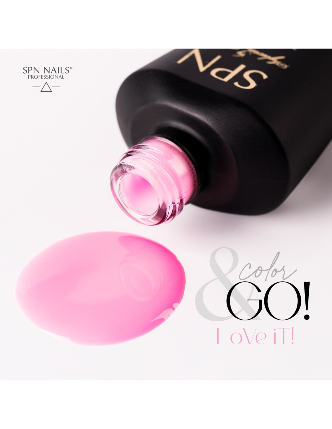 SPN NAILS - Rubber Base COLOR & GO! LoVe iT! 10ml