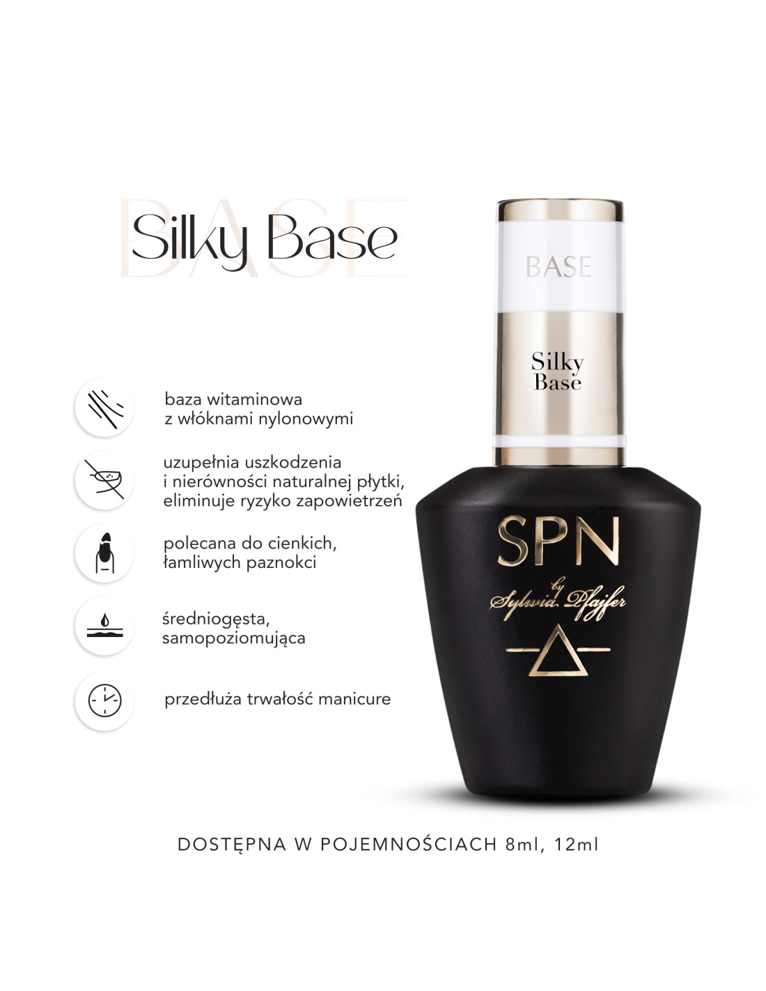 SPN NAILS - Silky Base UV LaQ 12 ml