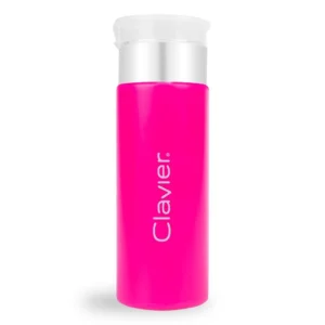 CLAVIER - Dozownik z Pompką Clavier, na płyny, cleaner, aceton 150 ml -różowy