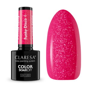 CLARESA - Lakier hybrydowy Funky disco 4 Pink fever -5g