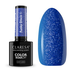 CLARESA - Lakier hybrydowy Funky disco 6 Blue beat -5g