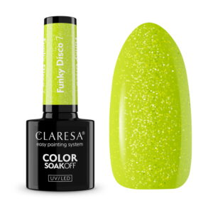 CLARESA - Lakier hybrydowy Funky disco 7 Lime light -5g