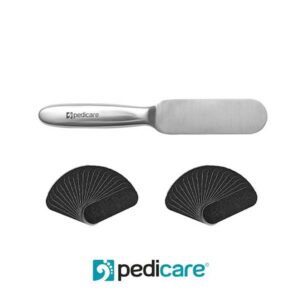 PEDICARE - Tarka metalowa do stóp + nakładki ścierne 40szt