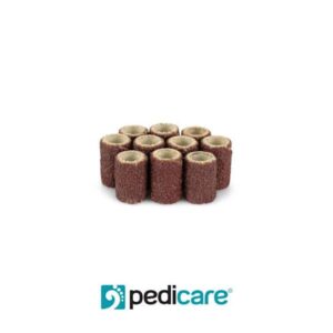 PEDICARE - Walec ścierny 6,3mm ziarno 80 brązowy 10szt