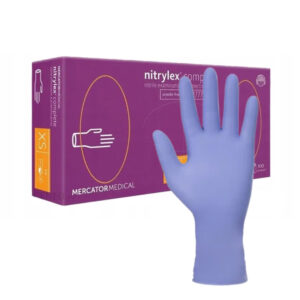 NITRYLEX - complete ROZMIAR XS 100 szt. rękawice diagnostyczne i ochronne, nitrylowe, bez-pudrowe, fioletowe