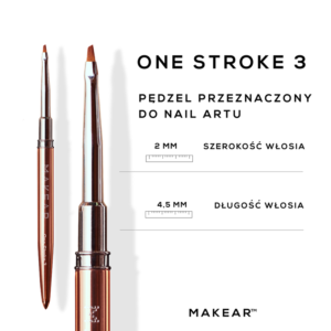 MAKEAR - Pędzel One Stroke 3