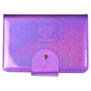 B. LOVES PLATES - Organizer na płytki BIG – HOLO glitter fioletowy