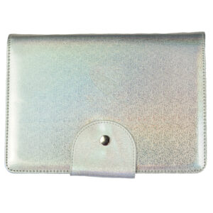B. LOVES PLATES - Organizer na płytki BIG – HOLO glitter srebrny