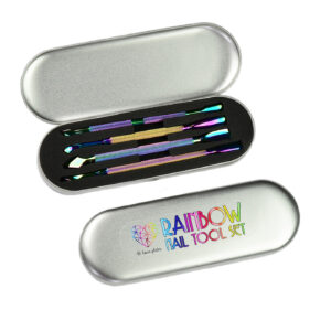 B. LOVES PLATES - Rainbow Nail Tool Set – srebrny zestaw narzędzi do paznokci