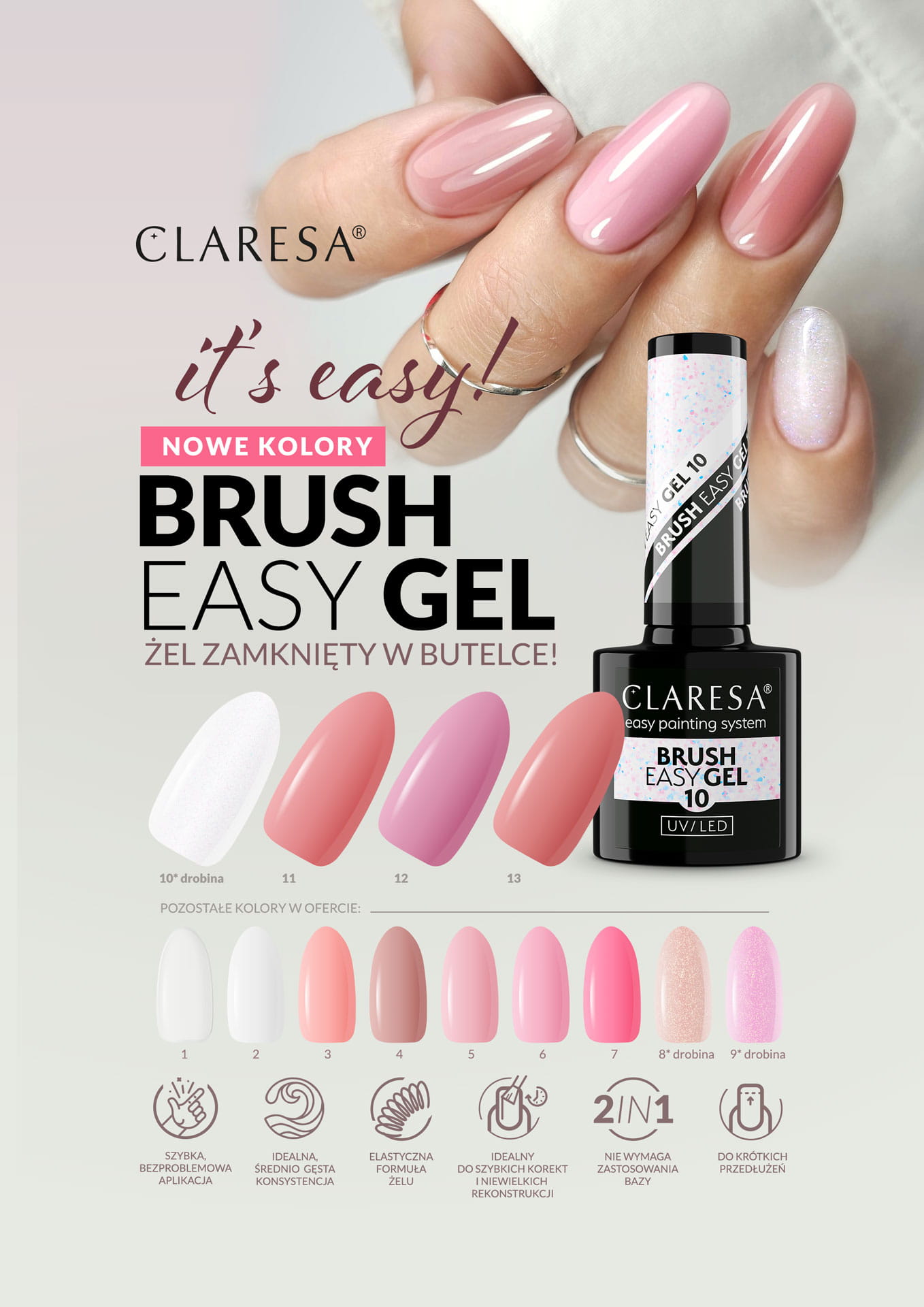 CLARESA - Brush Easy Gel 11 -5g - Image 2