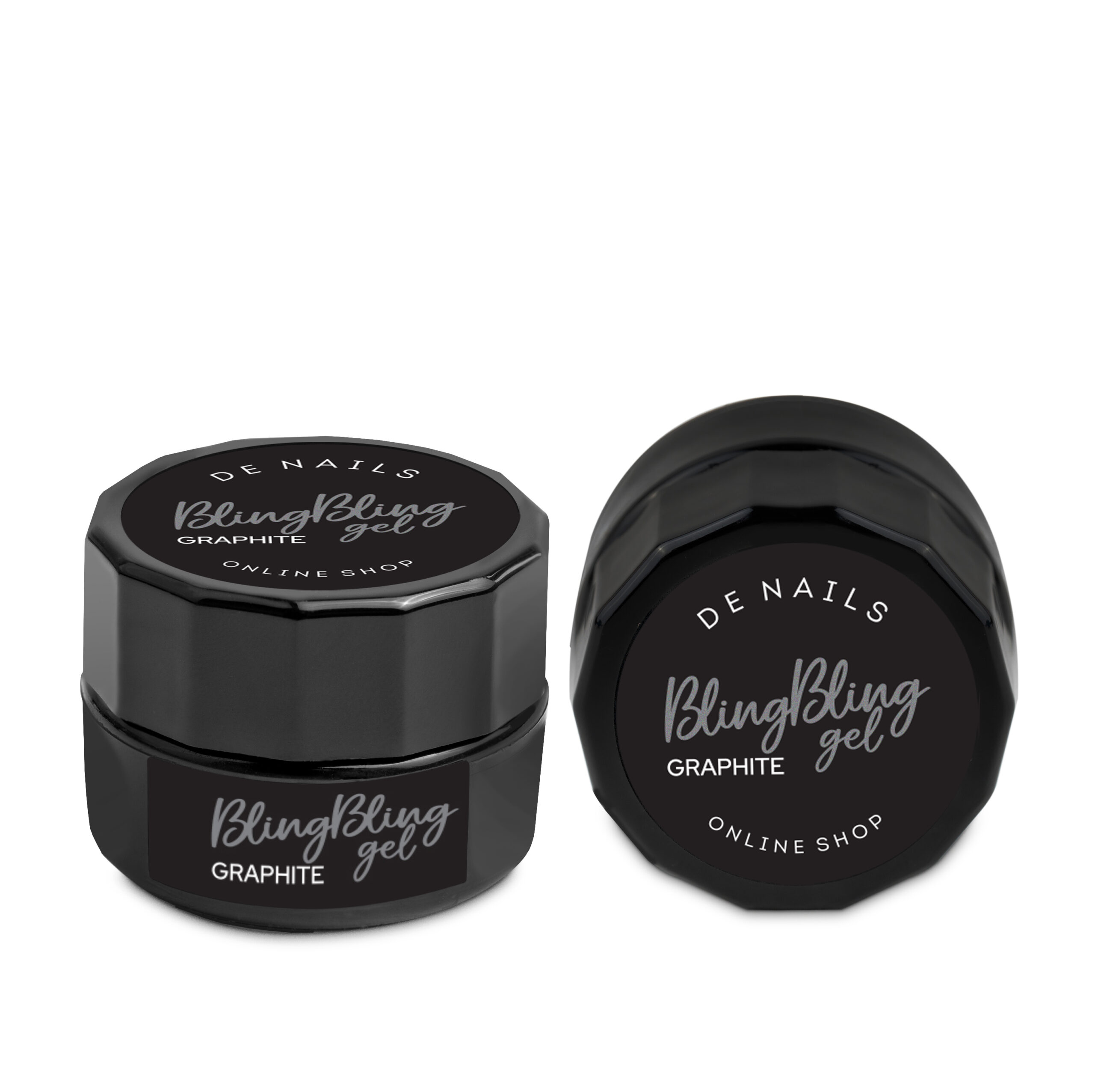 DE NAILS - Bling Bling Gel Graphite 6g