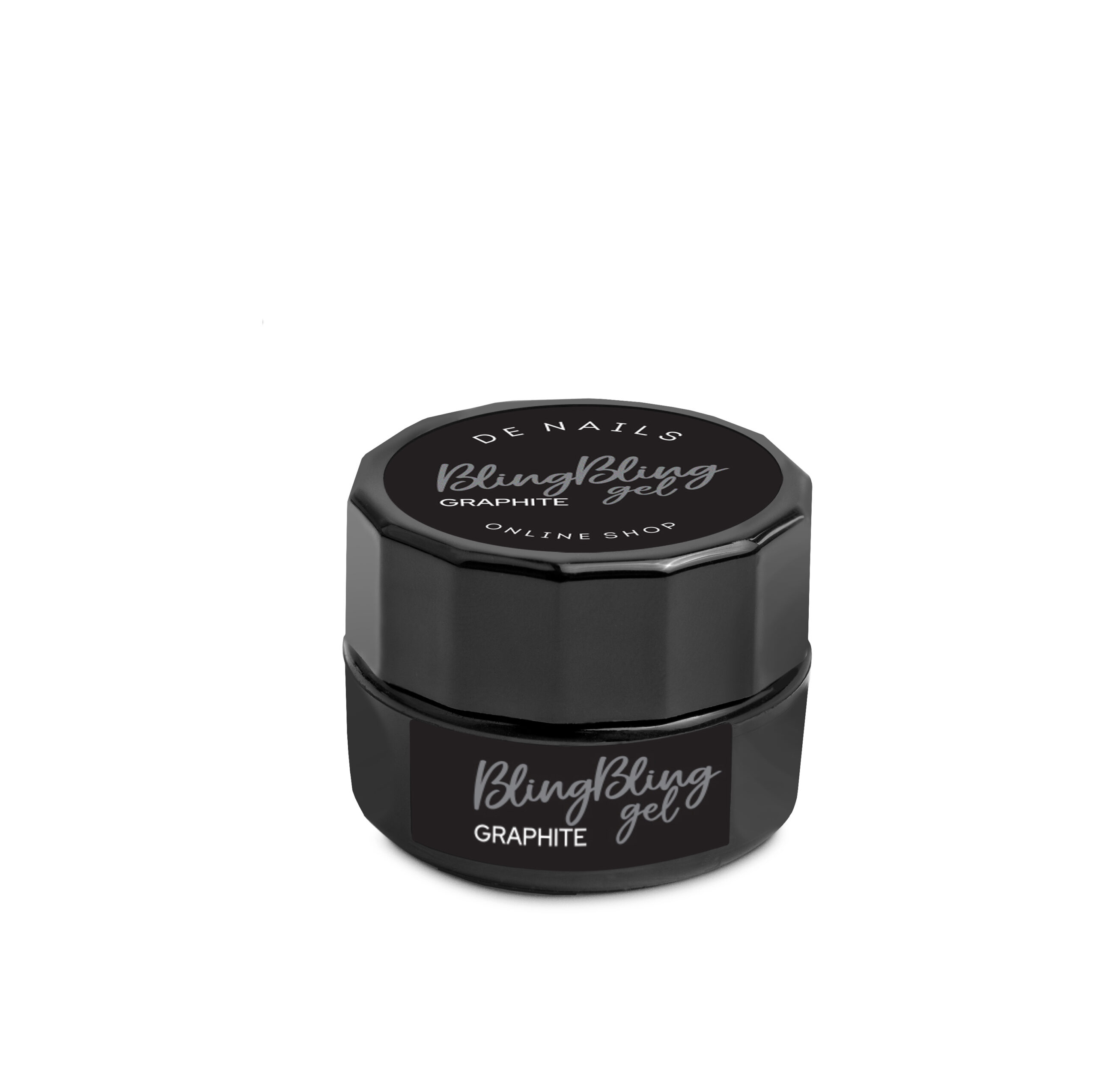 DE NAILS - Bling Bling Gel Graphite 6g - Image 3