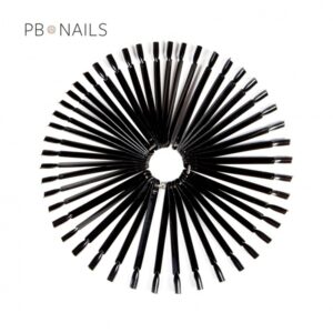 PB NAILS - Wzorniki do paznokci Wachlarz Czarny Kwadrat