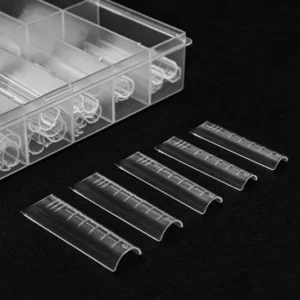 ELARTO - Formy dolne Dual Forms Square Clear do przedłużania paznokci 120szt