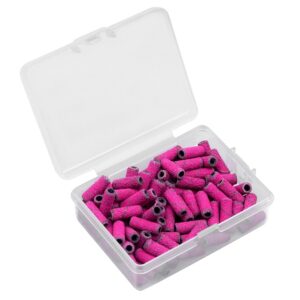CLAVIER - Nakładki ścierne na mini Mandrel 3 mm, gradacja 180, do manicure, pedicure, (100 sztuk)