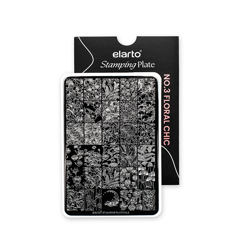 ELARTO - Blaszka do stempli elarto Stamping Plate No. 3 Floral Chic