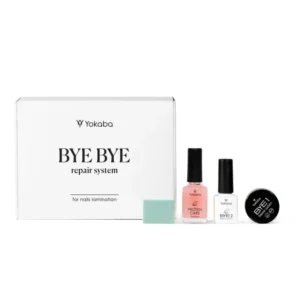 YOKABA - Zestaw ByeBye Repair System Protein Care Laminacja paznokci Yokaba - różowy z proteiną