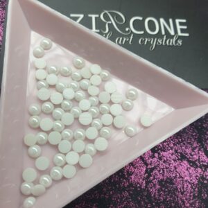 ZIRCONE - Perły Ceramiczne / White #8 2.3mm