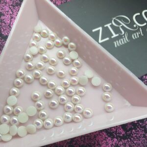 ZIRCONE - Perły Ceramiczne / White Ab #10 2.7mm
