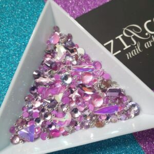ZIRCONE - Biżu Set / PINK VIOLET