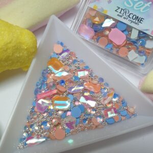 ZIRCONE - Biżu Set / CANDY - MANGO & BLUE