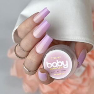 CLAVIER - Ombre Żel 3w1 Baby Boomer Nailsology Clavier, Art, Stamps, P07 „Florelle”, 3g.