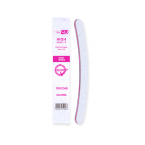 NAIL4U - Zestaw - Pilnik BASIC Banan 180/240 (komplet 25 sztuk)