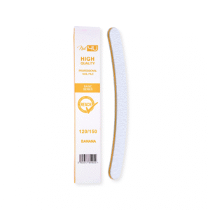 NAIL4U - Zestaw - Pilnik BASIC Banan 120/150 (komplet 25 sztuk)
