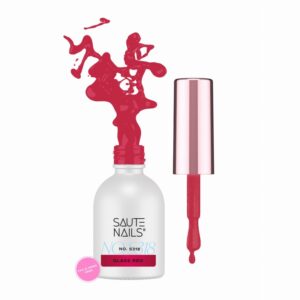 SAUTE NAILS - Lakier hybrydowy Glass Effect S318 Glass Red