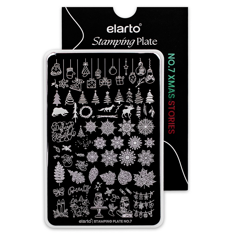 ELARTO - Blaszka do stempli elarto Stamping Plate No. 7 Xmas Stories