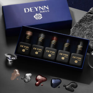 DEYNN NAILS - Glitter Night Box - Zestaw lakierów hybrydowych