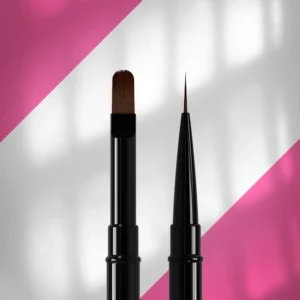 STALEKS - Pędzelek dwustronny EXPERT liner 10 mm / do żelu 11 mm