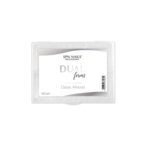 SPN - Dual Formy Classic Almond - górne formy do żelu i akrylożelu - kształt migdał 120 szt