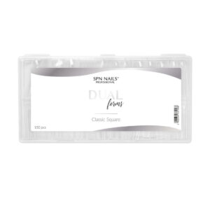 SPN - Dual Formy Classic Square - górne formy do żelu i akrylożelu - kształt kwadrat 150 szt