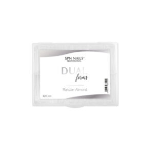 SPN - Dual Formy Russian Almond - górne formy do żelu i akrylożelu - kształt rosyjski migdał 120 szt